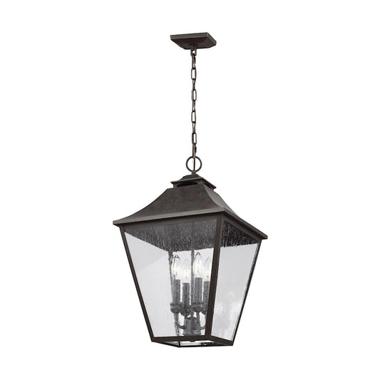 Visual Comfort Studio Galena 4 Light Small Hanging Lantern, Sable