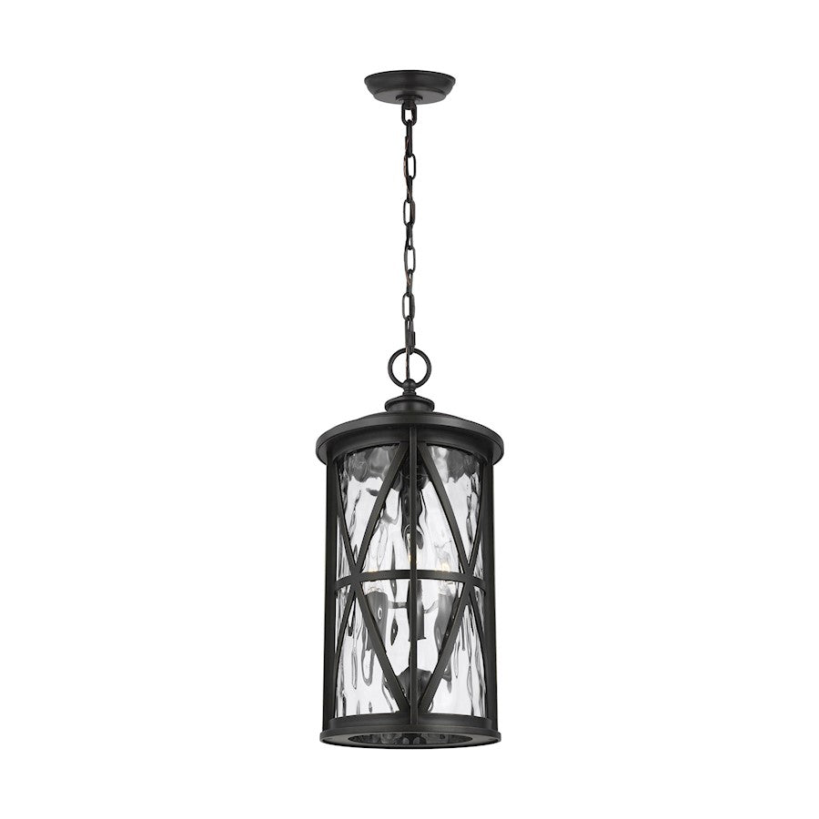 Feiss Millbrooke 3-Light Outdoor Pendant, Bronze/Water - OL15209ANBZ