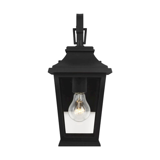 Murray Feiss Warren 1-Light Outdoor Wall Lantern, Black/Clear Glass - OL15400TXB