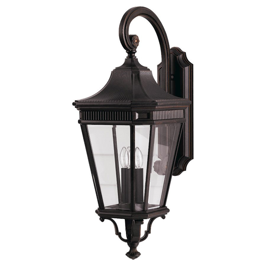 Generation Lighting Cotswold Lane 3-Light Wall Lantern, Grecian BZ