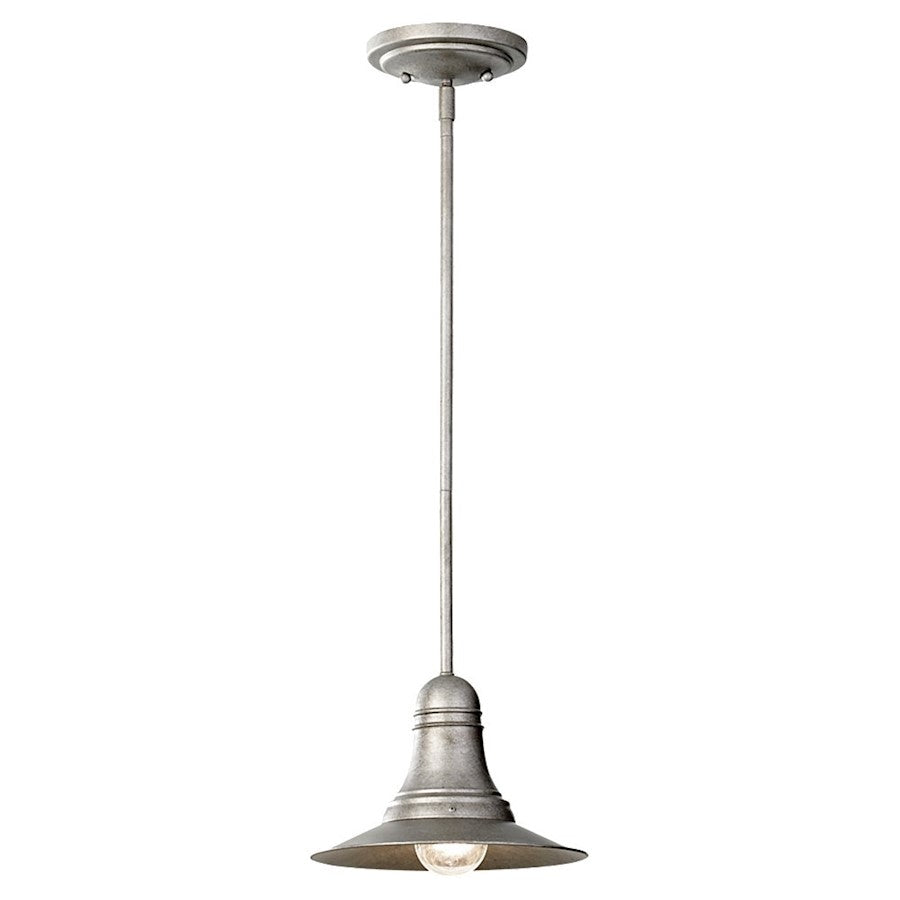 1 Light Mini Pendant, Antique Pewter