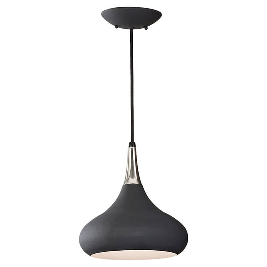 1 Light Pendant, Polished Nickel