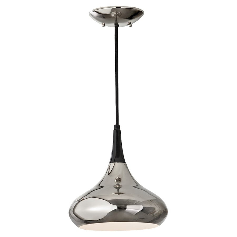 1 Light Pendant, Polished Nickel