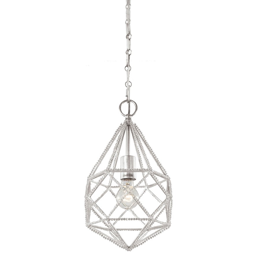 1 Light Marquise Mini Pendant, Silver