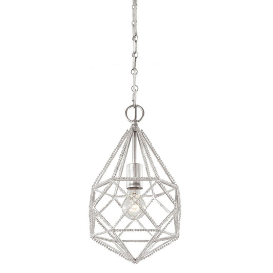 1 Light Marquise Mini Pendant, Silver