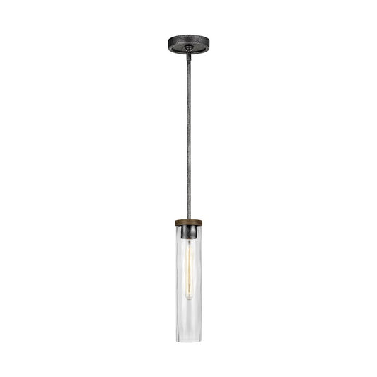 1 Light Mini Pendant, Oak/GY