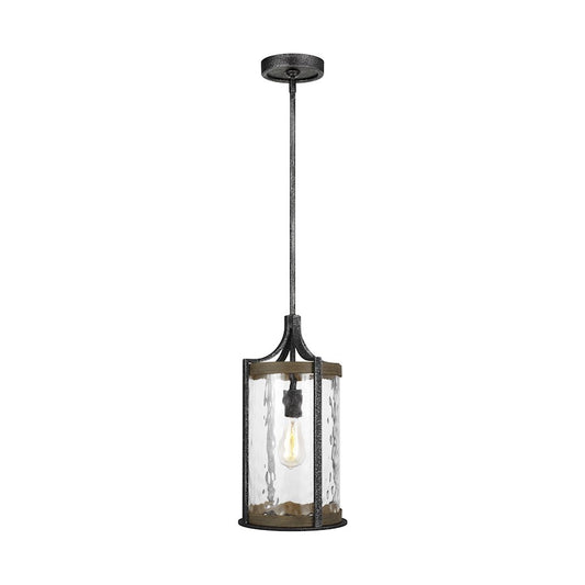 1 Light Pendant, WeatherOak