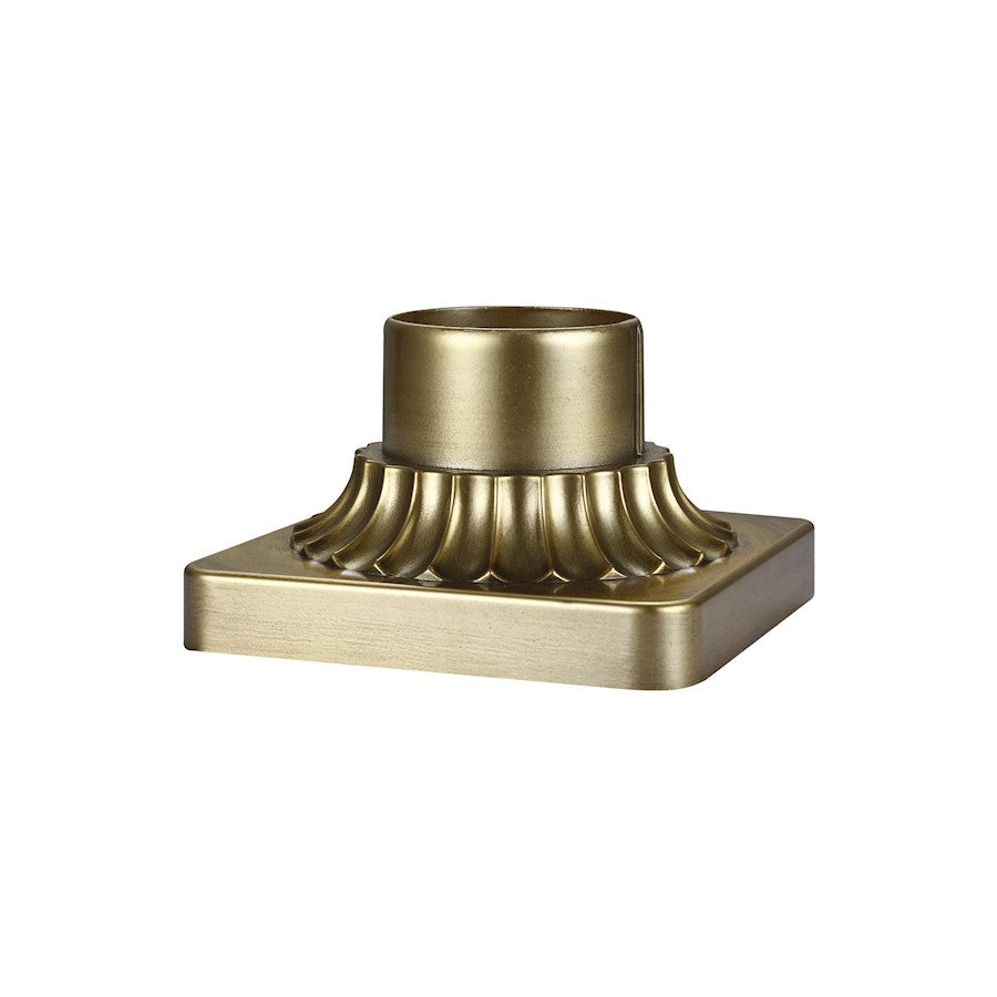 Feiss Outdoor Piermount, Painted Distressed Brass - PIERMOUNT-PDB