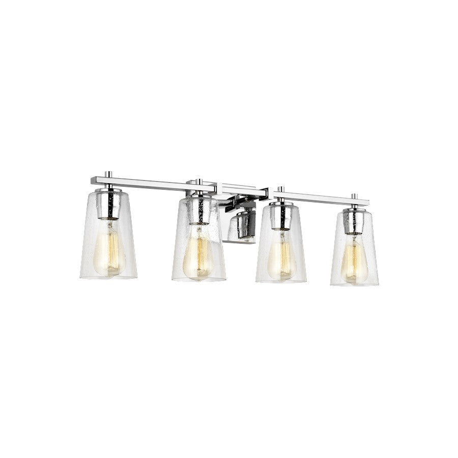 Mercer 4 Light Bathroom Vanity Light, Chrome