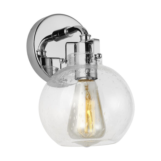 Studio Clara 1 Light Wall Sconce, Chrome