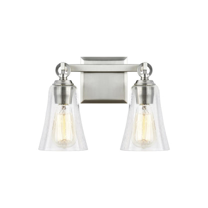 4 Light Bathroom Vanity Light, Satin Nickel