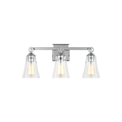 4 Light Bathroom Vanity Light, Satin Nickel