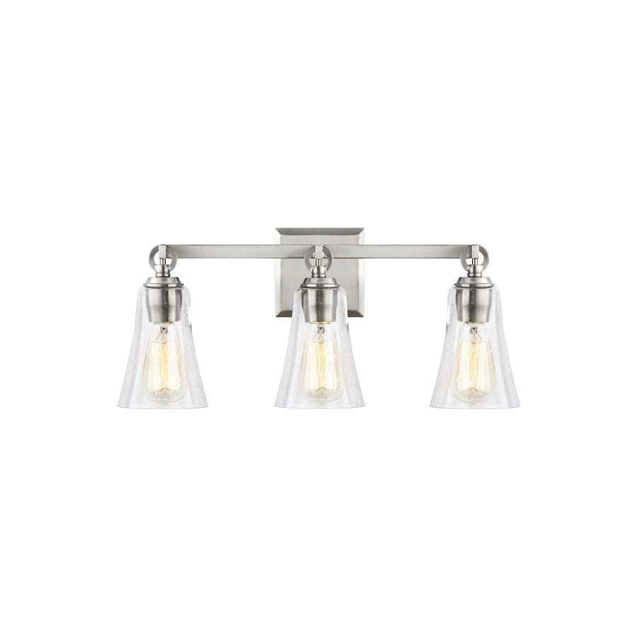 Monterro 4 Light Bathroom Vanity Light, Satin Nickel