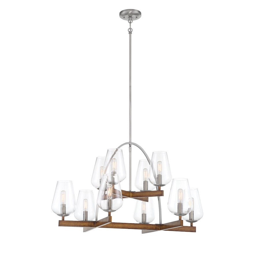 Minka Lavery Birnamwood 10 Light Chandelier, Koa Wood - 1069-699