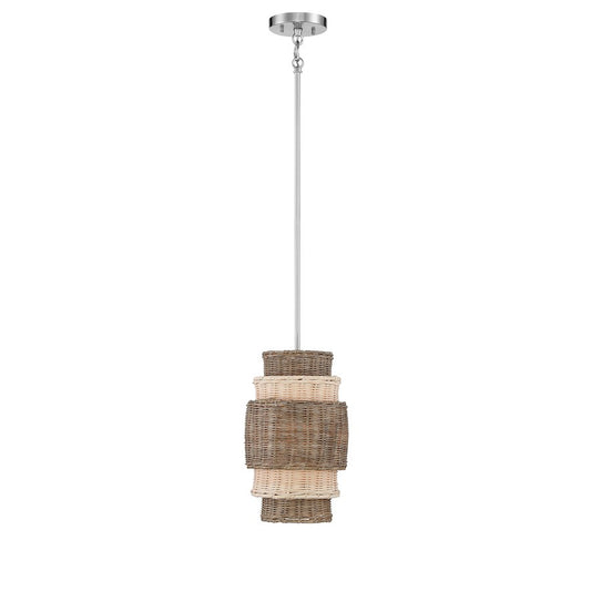 Minka Lavery 1 Light 10" Pendant, Brushed Nickel - 1071-84