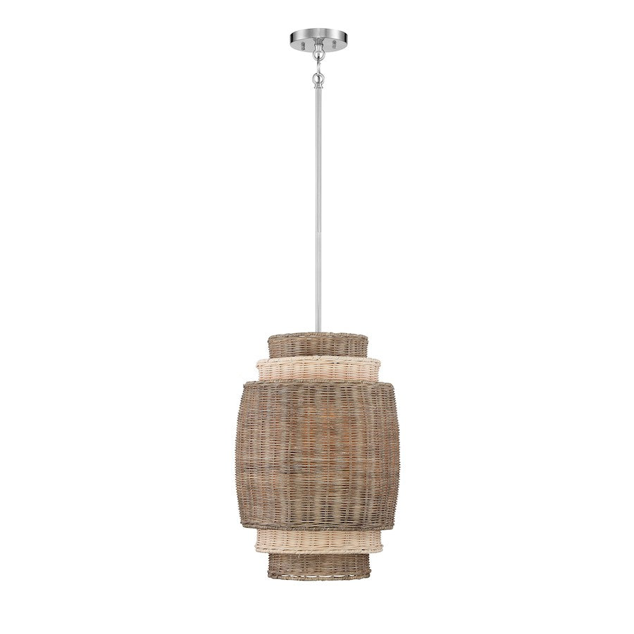 Minka Lavery 4 Light Pendant, Brushed Nickel - 1073-84