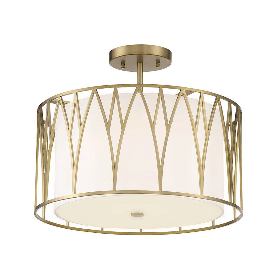 Minka Lavery Led Semi Flush, Soft Brass - 1089-695-L