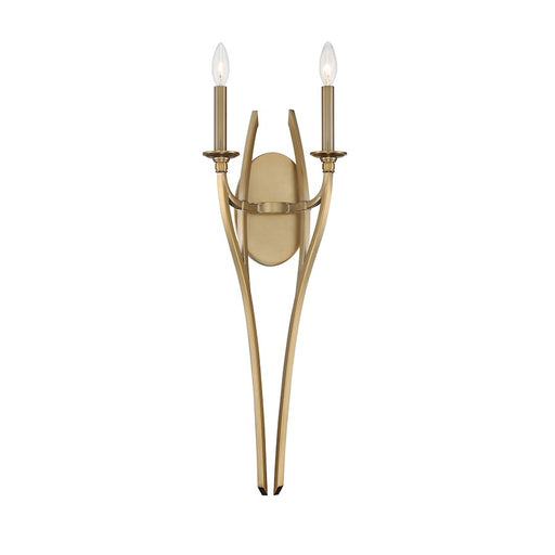 Minka Lavery Covent Park 2 Light Wall Sconce, Brushed Honey Gold - 1092-740