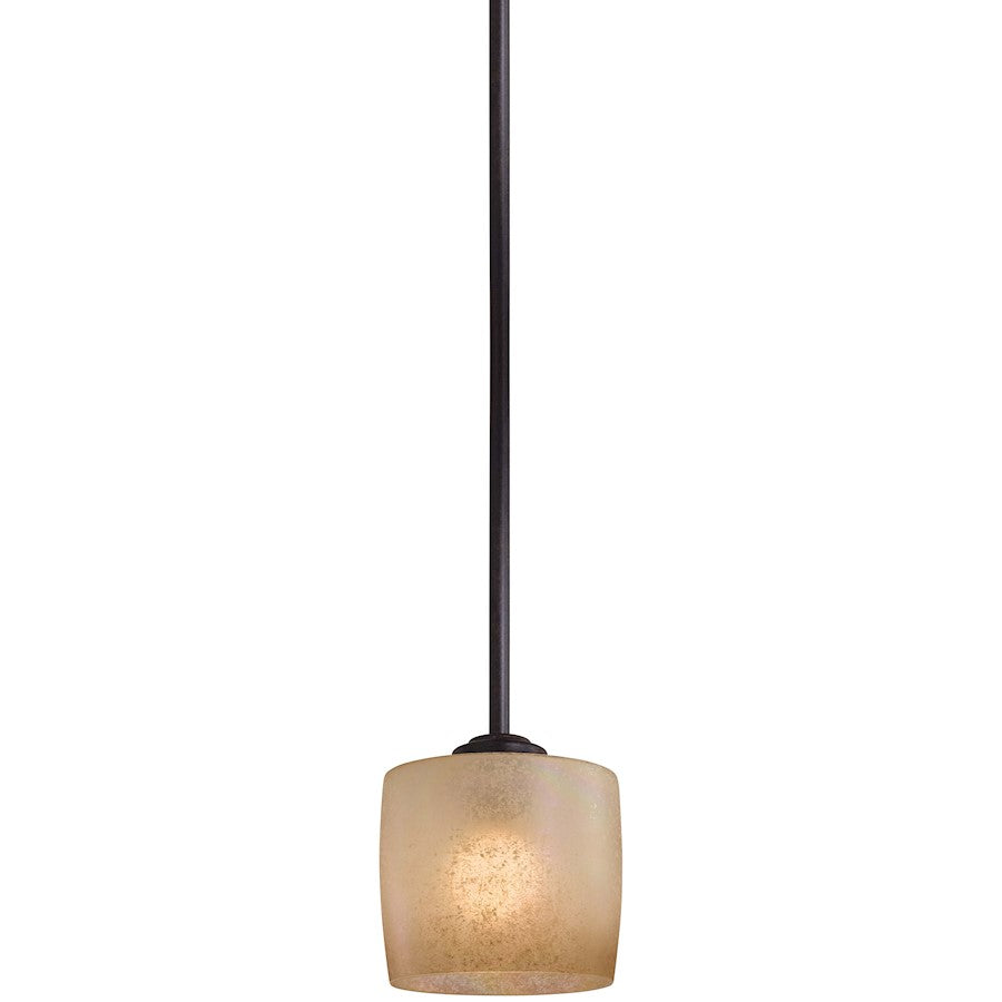 1 Light Mini Pendant, Iron Oxide