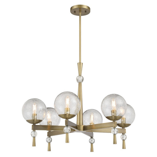 Minka Lavery Populuxe 6 Light Chandelier, Oxidized Aged Brass - 1336-923