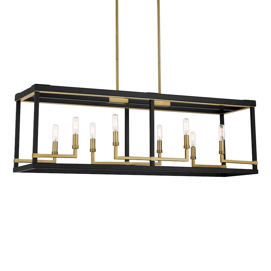 Minka Lavery Union Estates 8 Light Isalnd, Coal/Soft Brass - 2118-726