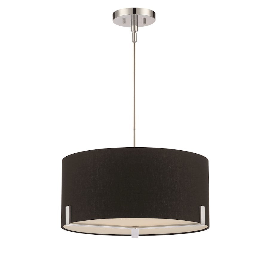 Minka Lavery Westboro Boulevard 3 Light Pendant, Brass/Black - 2153-77