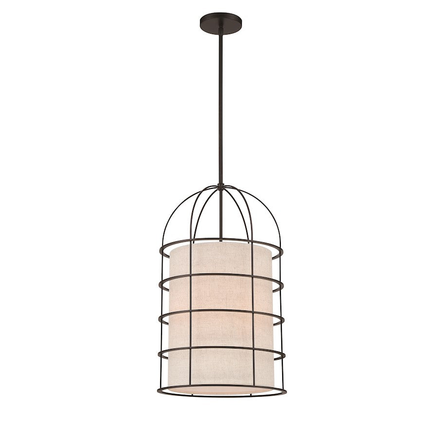 Minka Lavery Gateway Park 4 Light Pendant, Coal - 2154-66A