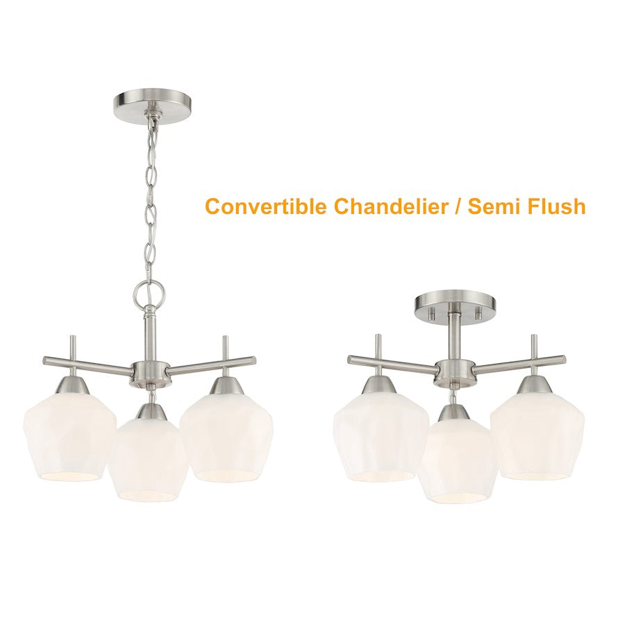 Minka Lavery Camrin 3 Light Semi Flush