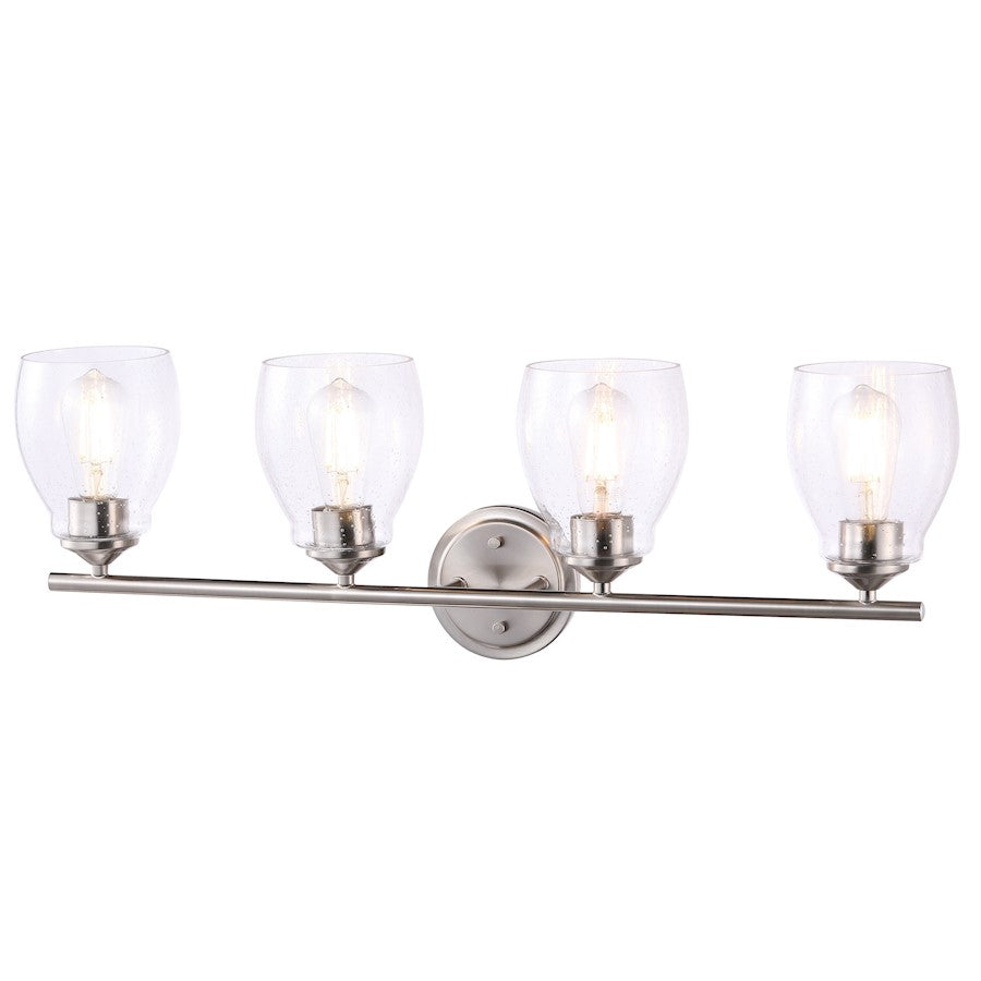 Minka Lavery Winsley 4 Light Bath Light, Brushed Nickel - 2434-84