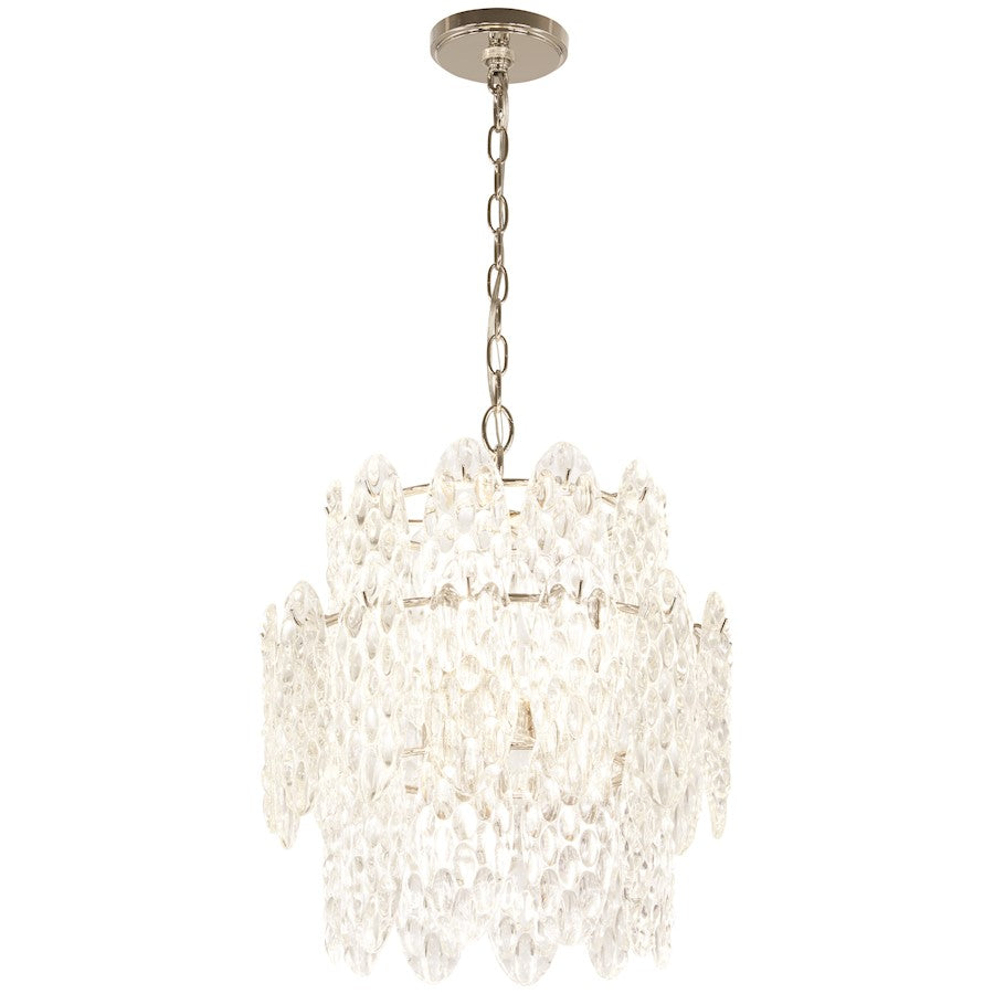 Minka Lavery Isabella'S Reign 6 Light Pendant, Nickel/Clear - 2486-613