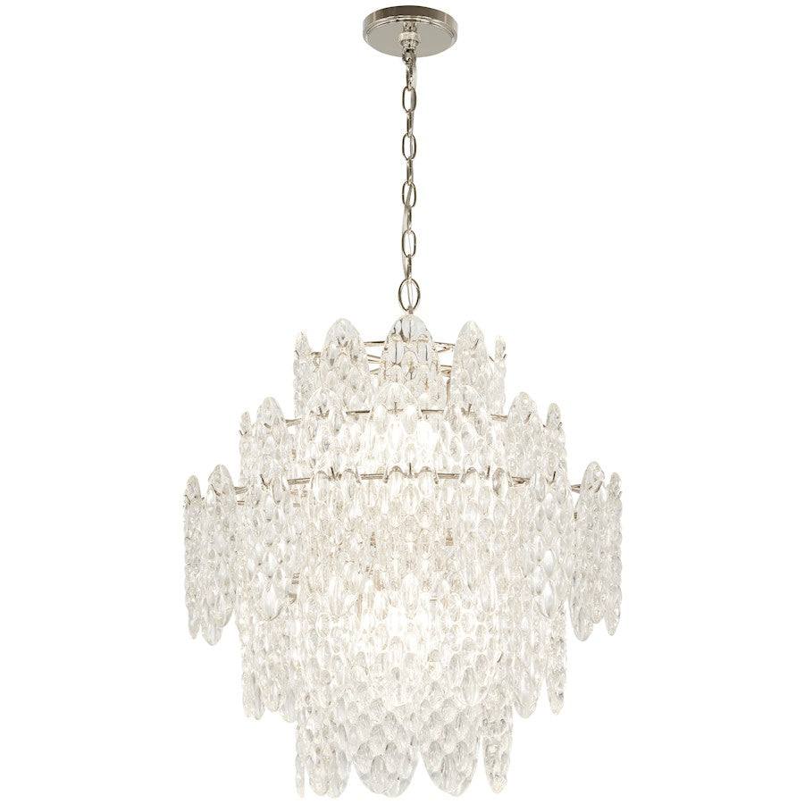 Minka Lavery Isabella'S Reign 8 Light Pendant, Nickel/Textured - 2488-613