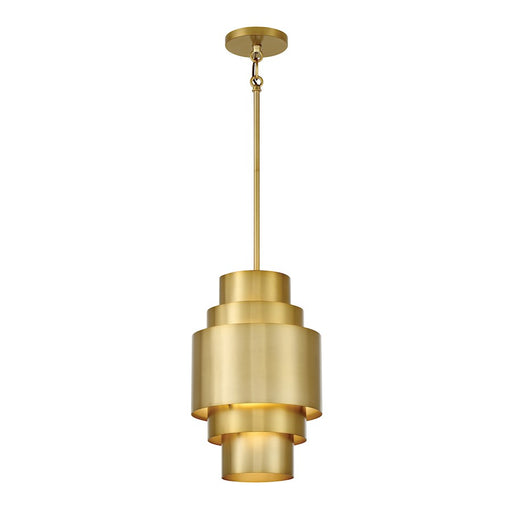 Minka Lavery Spyglass Terrace 1 Light Mini Pendant, Soft Brass - 2531-695