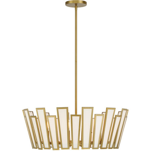 Minka Lavery Ricochet 5 Light Pendant, Soft Brass - 2675-695