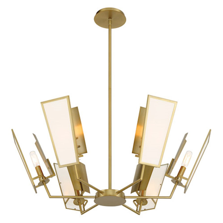 Ricochet Chandelier, Soft Brass