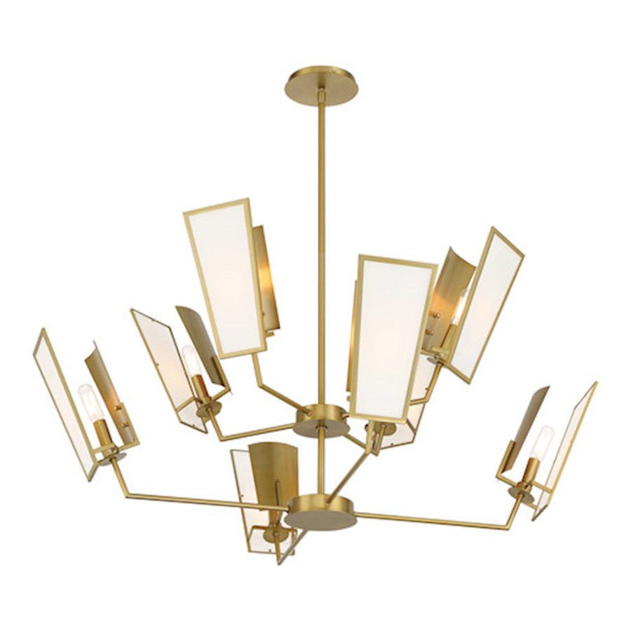 Ricochet Chandelier, Soft Brass