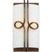 Minka Lavery Yorkville By Robin Baron 2 Lt Wall Sconce, Wood/Silver - 2692-115