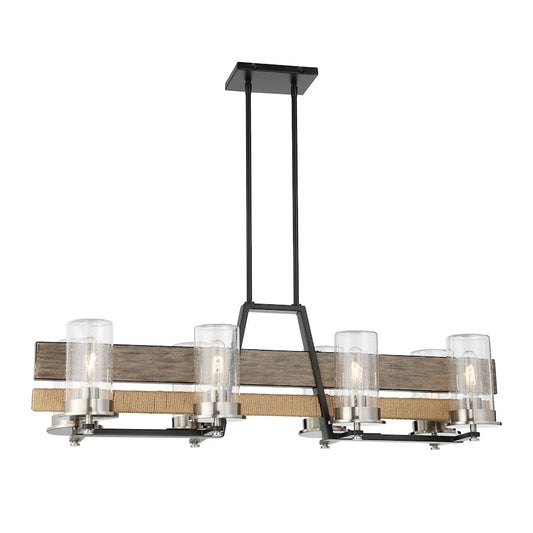 Minka Lavery Silver Creek 8 Light Island Light, Grey, Coal/Nickel - 2768-733