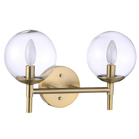 Minka Lavery Auresa 2 Light Bath Vanity, Soft Brass - 2792-695