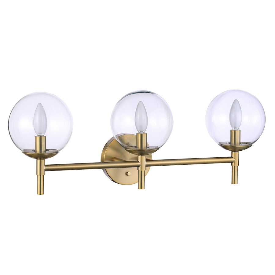 Minka Lavery Auresa 3 Light Bath Vanity, Soft Brass - 2793-695