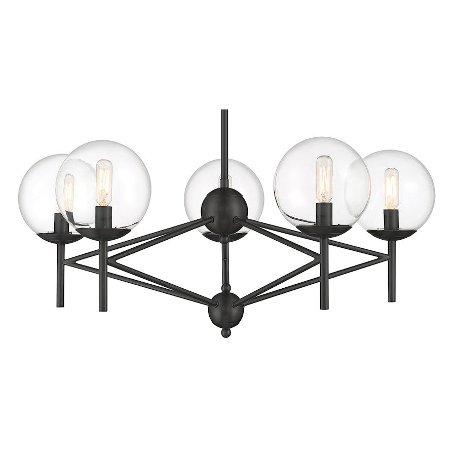 5 Light Chandelier, Coal