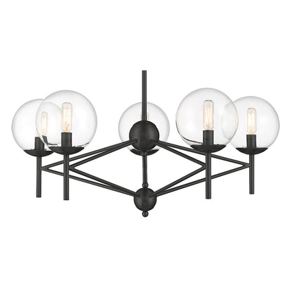 5 Light Chandelier, Coal