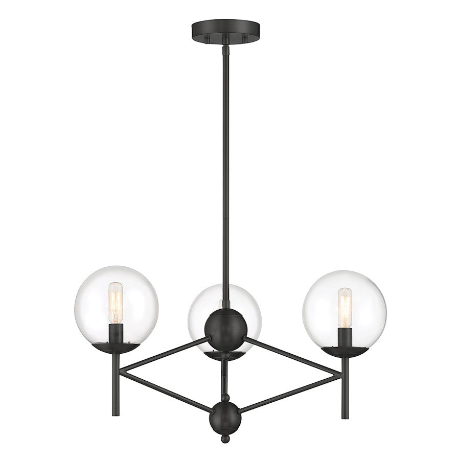 Minka Lavery Auresa 3 Light Pendant, Metal, Coal - 2796-66A