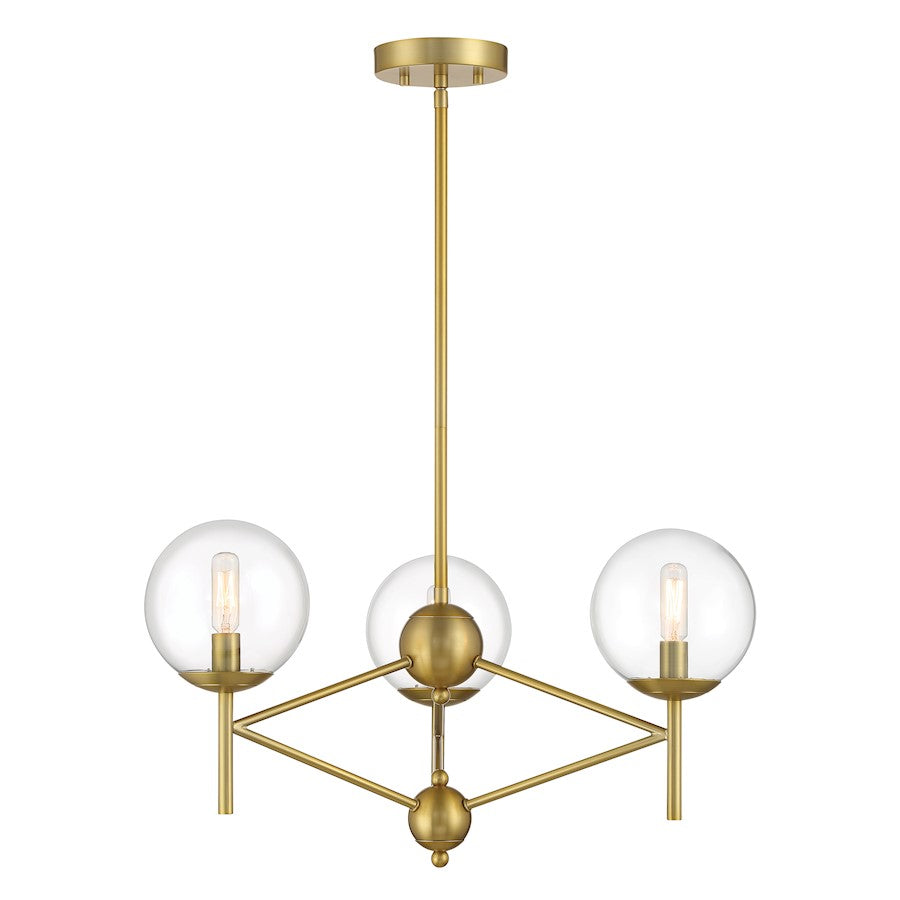 Minka Lavery Auresa 3 Light Pendant, Soft Brass - 2796-695