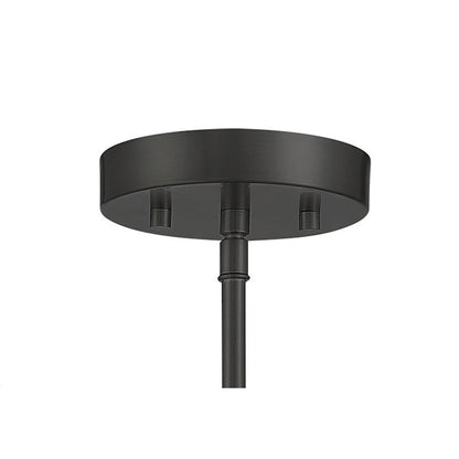 Minka Lavery Auresa 3 Light Semi Flush Mount, Coal