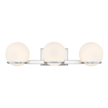 Minka Lavery Hollywood Nights LED 3 Light Bath Light, Chrome - 2843-77-L