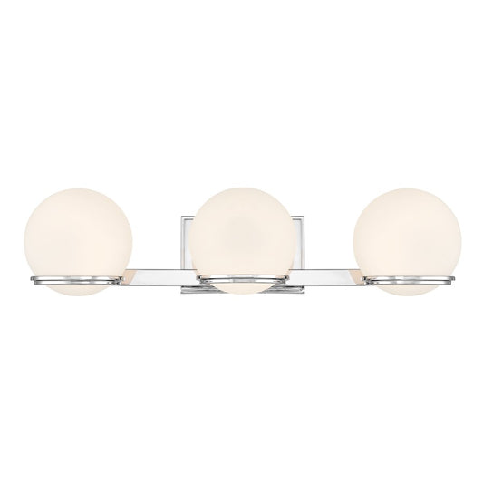 Minka Lavery Hollywood Nights LED 3 Light Bath Light, Chrome - 2843-77-L