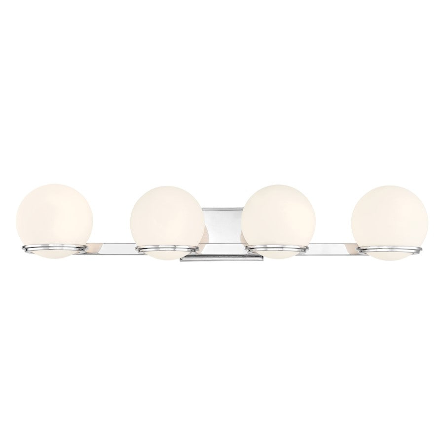 Minka Lavery Hollywood Nights LED 4 Light Bath Light, Chrome - 2844-77-L