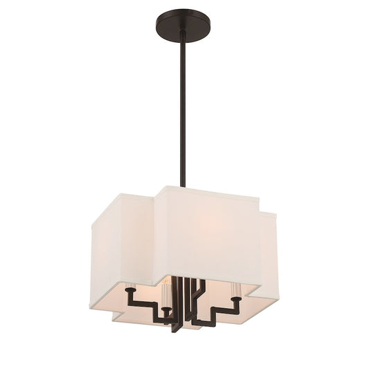 Minka Lavery Upham Estates 4 Lt Convertible Pendant/Semi Flush, Coal - 2954-572