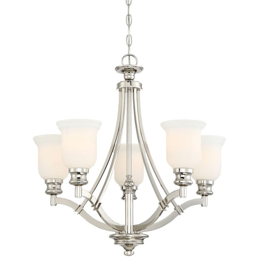 Audrey's Point Chandelier Polished Nickel