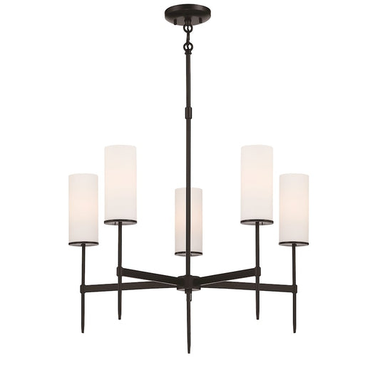 Minka Lavery First Avenue 5 Light Chandelier, Coal - 3845-66A